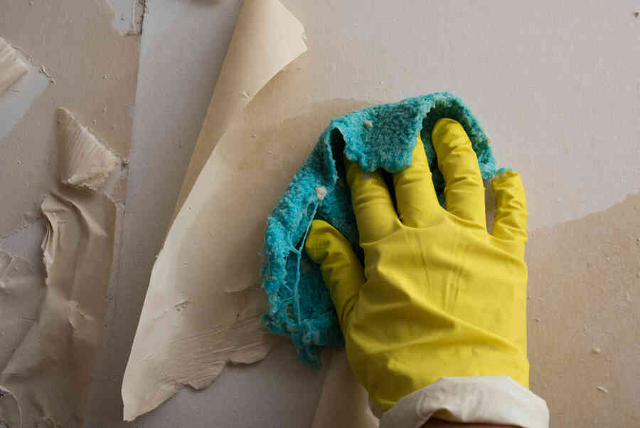 Stripping wallpaper and prepping a wall